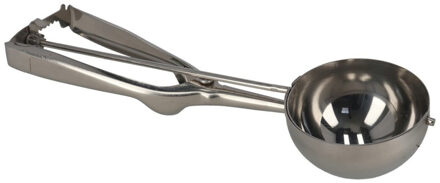 Gerimport Gerim Kitchen Solutions IJsschep/ijslepel voor 7 cm scoops - zilver - 24 cm - RVS - IJsscheppen