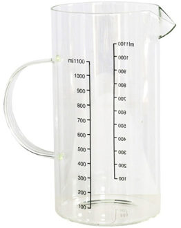 Gerimport Gerim Kitchen Solutions maatbeker - glas - transparant - 1100 ml - Maatbekers