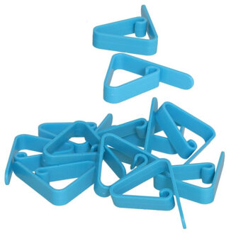 Gerimport Gerim Kitchen Solutions Tafelkleedklemmen - 12x stuks - blauw - kunststof