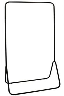 Gerimport Gerimportport - staand kledingrek - zwart - ijzer - 80 x 44 x 145 cm - Kledingrekken