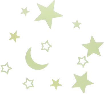 Gerimport Glow in the dark maan en sterren - sterrenhemel - plafond decoratie