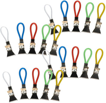 Gerimport Handdoekhaakjes - gekleurd - 20x - handdoekclips - ophanghaakjes