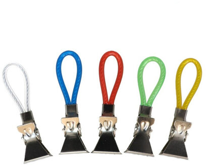 Gerimport Handdoekhaakjes - gekleurd - 5x - handdoekclips - ophanghaakjes
