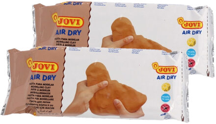 Gerimport Jovi Klei - 2x - 500 gram - zelfhardend - terracotta - boetseer speelgoed