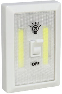 Gerimport Kastlampen - schakelaar - LED lampen - wit - 7.5 x 11 cm