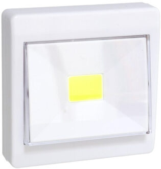 Gerimport Kastlampen - schakelaar - LED lampen - wit - 8.7 x 8.7 cm