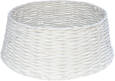 Gerimport Kerstboommand - wit - D48 x H20 cm - voor kerstboom van 180 - 210 cm - kerstboomrok