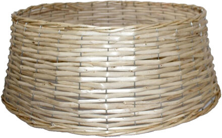 Gerimport Kerstboomrok/kerstboommand gevlochten naturel D45 cm en H20 cm voor kerstboom van 180 cm