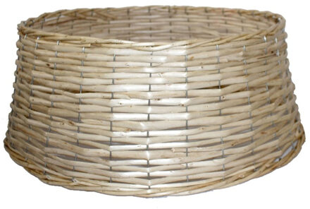 Gerimport Kerstboomrok/kerstboommand - naturel - gevlochten - D48 cm en H21 cm - voor kerstboom van 180-210 cm Beige