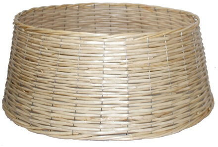 Gerimport Kerstboomrok/kerstboommand - naturel - gevlochten - D50 cm en H24 cm - voor kerstboom van 180-210 cm