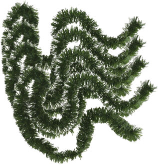 Gerimport Kerstslinger - 4x stuks - glitter groen - folie - 180 x 7 cm - kerstboom versiering/guirlandes