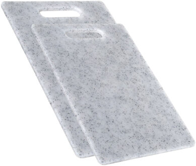 Gerimport Keuken snijplanken - set 2x - Grijs - Kunststof - 24x34/20x30 cm