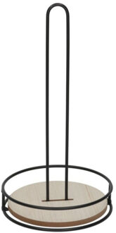 Gerimport Keukenrolhouder - 32 cm - hout - houder voor keukenpapier/keukenrol