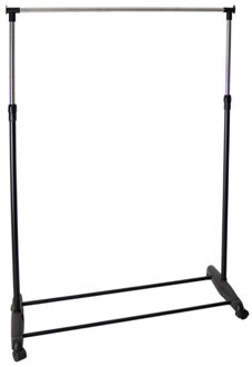 Gerimport Kledingrek - enkele stang - verrijdbaar - 90x160 cm