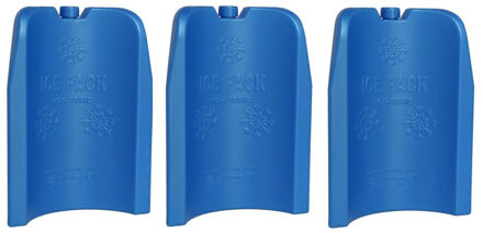 Gerimport Koelelement - 4x stuks - 300 ml - 17 cm - blauw - voor fles of blikjes