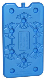 Gerimport Koelelementen plat - 400 ml - 14 x 24 cm - blauw - kunststof