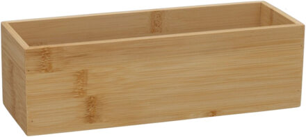 Gerimport Lade organizer - bamboe hout - 23 x 8 x 7 cm - bakje