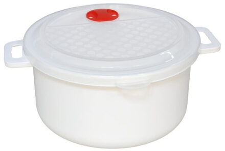 Gerimport Magnetronschaal met deksel/ventiel - 1.8 liter - kunststof - opwarm pot