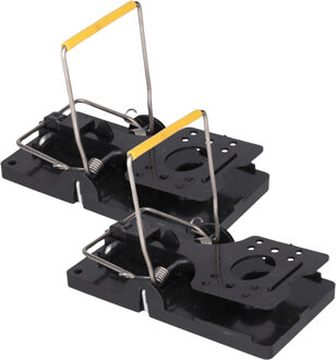 Gerimport muizenval - 4x - 14 x 7 cm - kunststof/metaal - muizen vangen