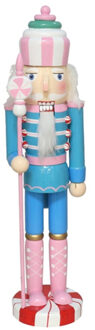 Gerimport notenkraker figuur/beeld - 38 cm - gekleurd