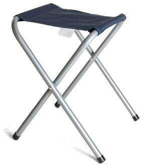 Gerimport Opvouwbare stoel - blauw - kunststof/metaal - 35 x 38 cm - klapstoel camping