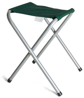 Gerimport Opvouwbare stoel - groen - kunststof/metaal - 35 x 38 cm - klapstoel camping