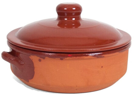 Gerimport Ovenschaal/braadpan - met deksel - Salamanca - 24 x 9 cm - 4 liter - steen