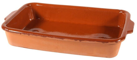 Gerimport Ovenschaal Pamplona - 3 liter - terracotta - tapas serveerschaal - 32 x 21 x 5 cm