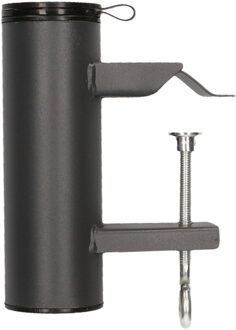 Gerimport parasolhouder voor op het balkon - metaal - antraciet