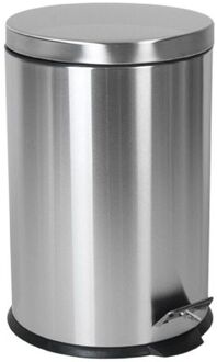 Gerimport Pedaalemmer - RVS - zilverkleurig - 20 l - 31 x 45 cm - Pedaalemmers