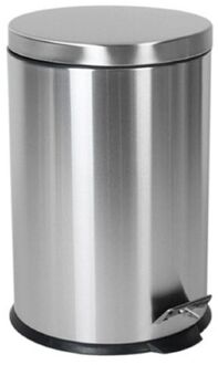 Gerimport Pedaalemmer - RVS - zilverkleurig - 5 l - 20 x 28 cm - Pedaalemmers