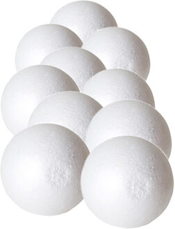 Gerimport Piepschuim hobby vormen DIY ballen - 32x - styropor bollen - 5 cm