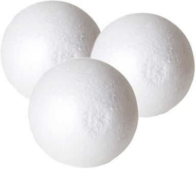 Gerimport Piepschuim hobby vormen DIY ballen - 3x - styropor bollen - 11,5 cm