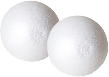 Gerimport Piepschuim hobby vormen DIY ballen - 4x - styropor bollen - 10 cm