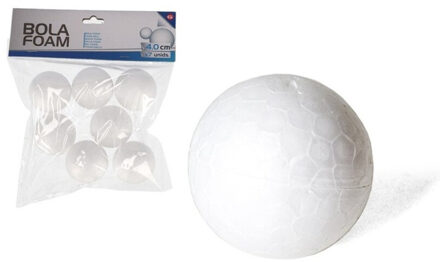 Gerimport Piepschuim hobby vormen DIY ballen - 7x - styropor bollen - 4 cm