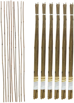 Gerimport Plantenstokken - 60x stuks - 90 cm - plantensteun / tonkinstokken
