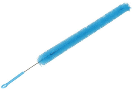 Gerimport Radiatorborstel - flexibel - kunststof - blauw - 72 cm - schoonmaakborstel