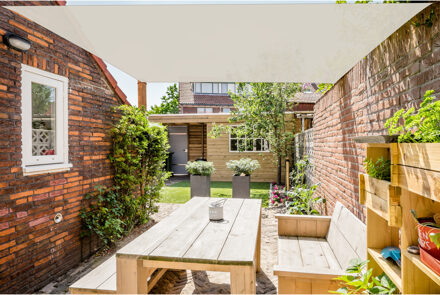 Gerimport Schaduwdoek/zonnescherm rechthoek creme/beige 2 x 3 meter met ophanghaken