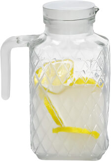 Gerimport schenkkan Sonia - Limonadekan - Waterkan - Met deksel - 1,5L - glas