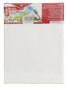 Gerimport Schilderdoek - 24 x 18 cm - blanco canvas - rechthoekig - houten frame