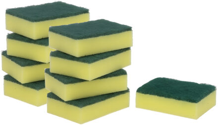 Gerimport schuursponzen - 50x - schoonmaak spons - afwas / keuken / huishouden