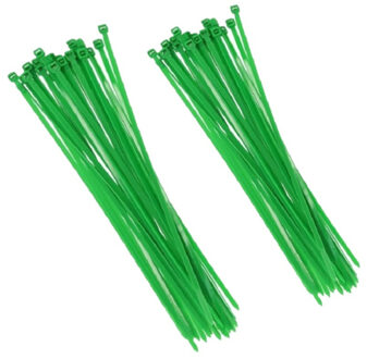 Gerimport Setje van 40x stuks Kabelbinders/tie-wraps groen 40-45 cm van 7.2 mm breed
