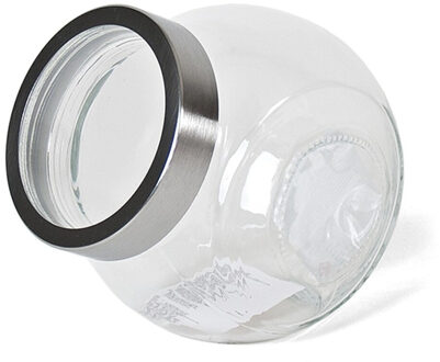 Gerimport Snoeppot/voorraadpot 2200 ml - glas - 17 x 13 x 18 cm - transparant