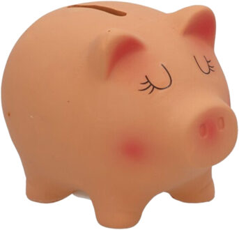 Gerimport Spaarvarken - roze - keramiek - 10 x 8 x 8 cm