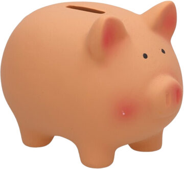 Gerimport Spaarvarken - roze - keramiek - 8 x 10 x 9 cm