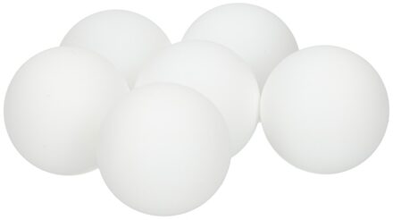 Gerimport Tafeltennis balletjes 6x stuks wit - Tafeltennisballen