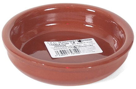 Gerimport Tapas bakje/schaaltje - Bilbao - mini - 12 cm - aardewerk - oranje - serveerschaaltje