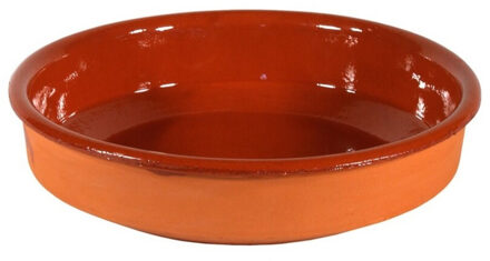 Gerimport Tapas bakjes/schaaltjes - Sevilla - 16 cm - aardewerk - oranje - serveerschaaltje