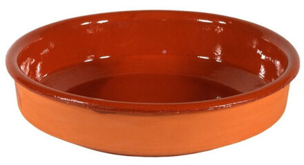 Gerimport Tapas bakjes/schaaltjes - Sevilla - mini - 12 cm - aardewerk - oranje - serveerschaaltjes