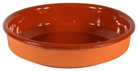 Gerimport Tapas bord/schaal - Sevilla - 18 cm - aardewerk - oranje - serveerschaal